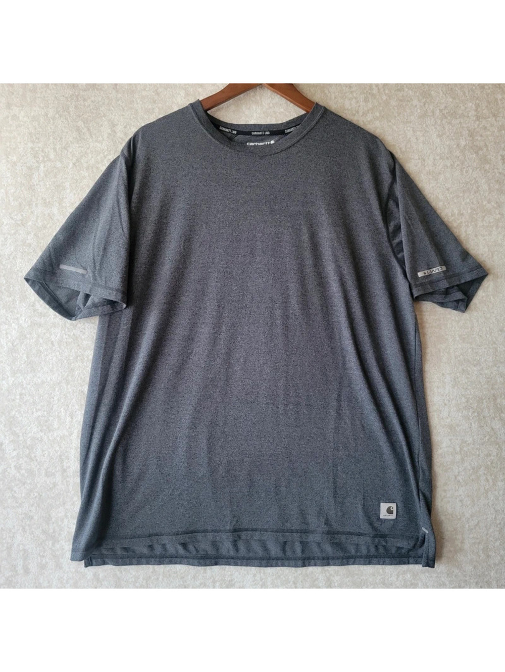 Carhartt LWD Shirt Mens XL Gray Relaxed Fit Vented Pits Reflective
